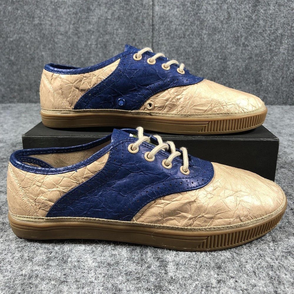 Civic Duty Shoes Women's Size 8 Paper‎ Bag Navy Blue CDL103 Tyvek Upper Casual - Picture 2 of 11